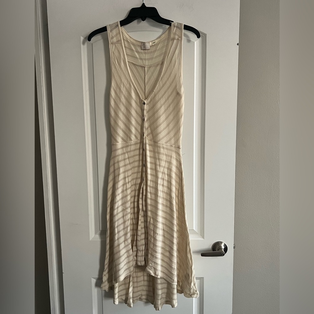 Anthropologie Striped Tunic Vest